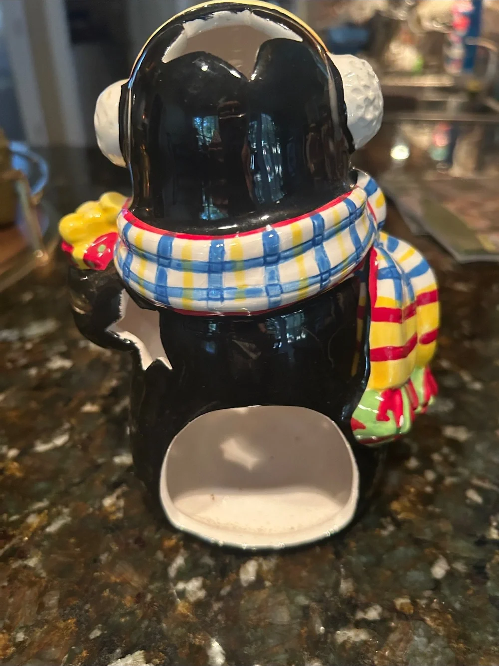Signature Home collection vintage votive penguin figurine